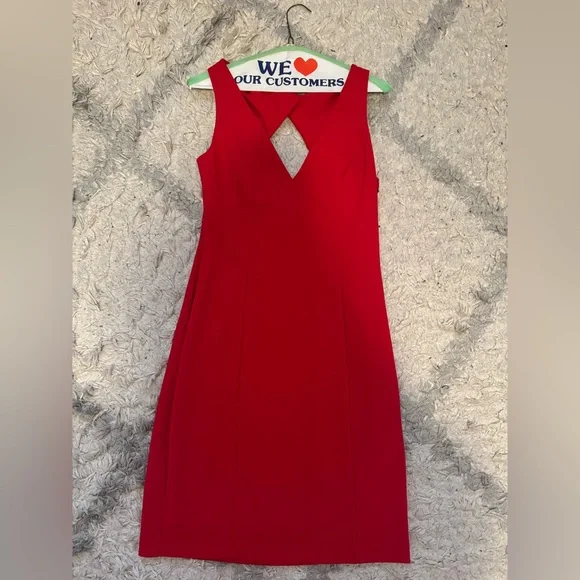 Elegant Red Sleeveless Dress Vince Camuto - Picture 3 of 9